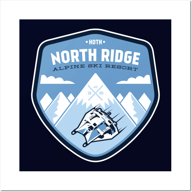 North Ridge Ski Resort Wall Art by Stationjack